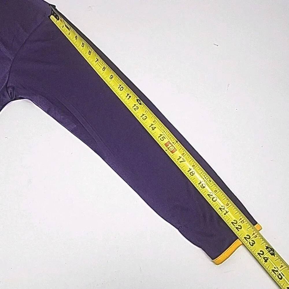 Minnesota Vikings Shirt 1/4 Zip Lightweight Women Plus Sz 1X Purple NFL Football